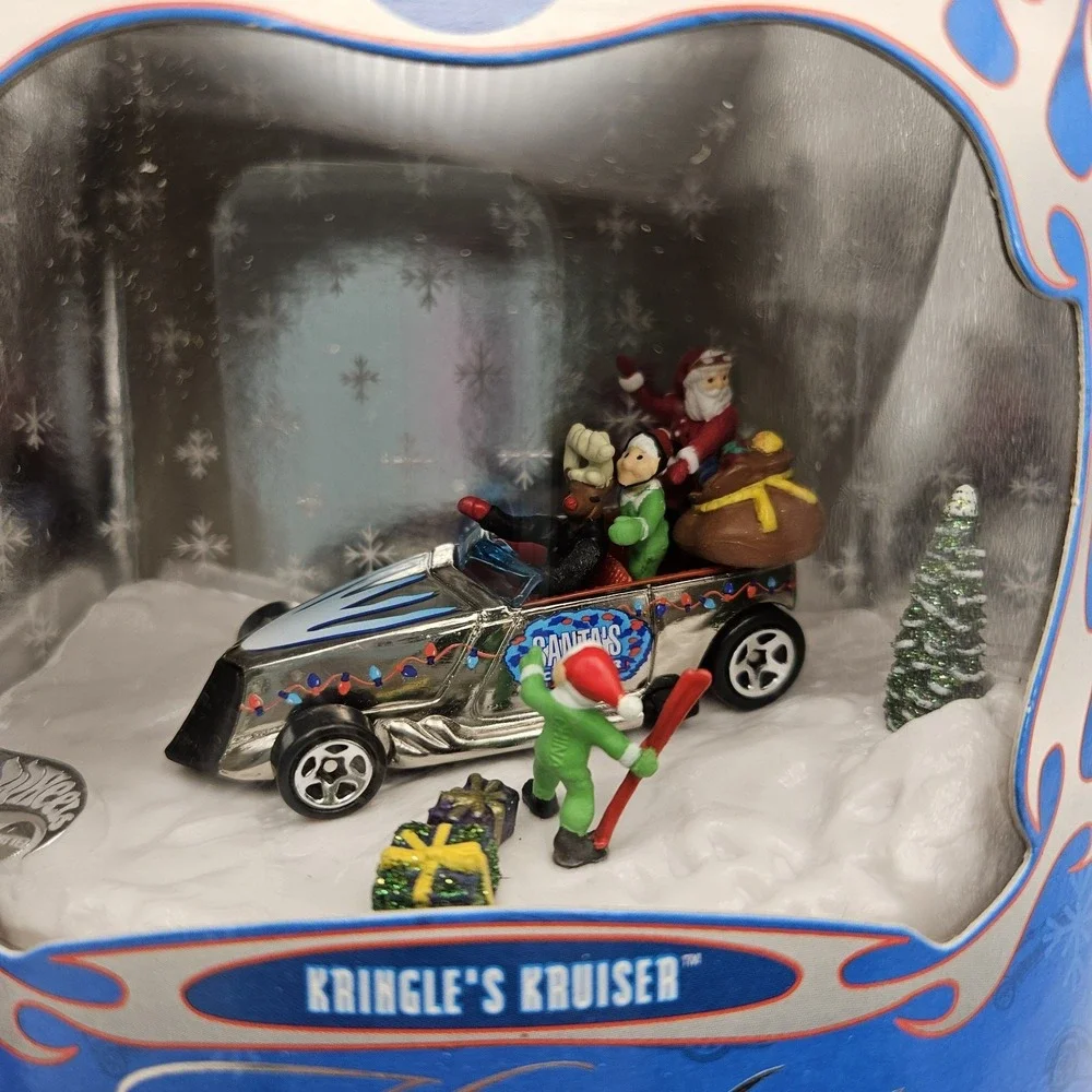 Vtg NEW Holiday Hot Wheels Kringle's Kruiser 2000 Diecast Set 3 of 3 MPN 29083